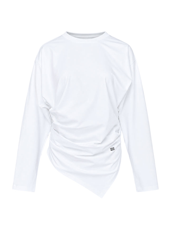 GANNI Heavy Stretch Draped Top