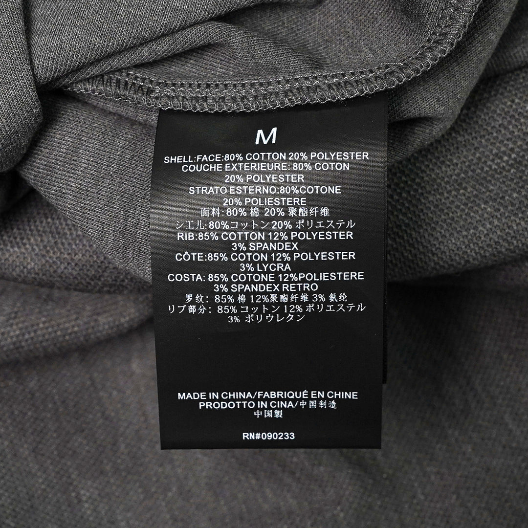 Fear of God Essentials Signature Short Sleeve Tee in washed grey, featuring an oversized boxy silhouette, ribbed crewneck, and tonal script logo at the chest - view 3