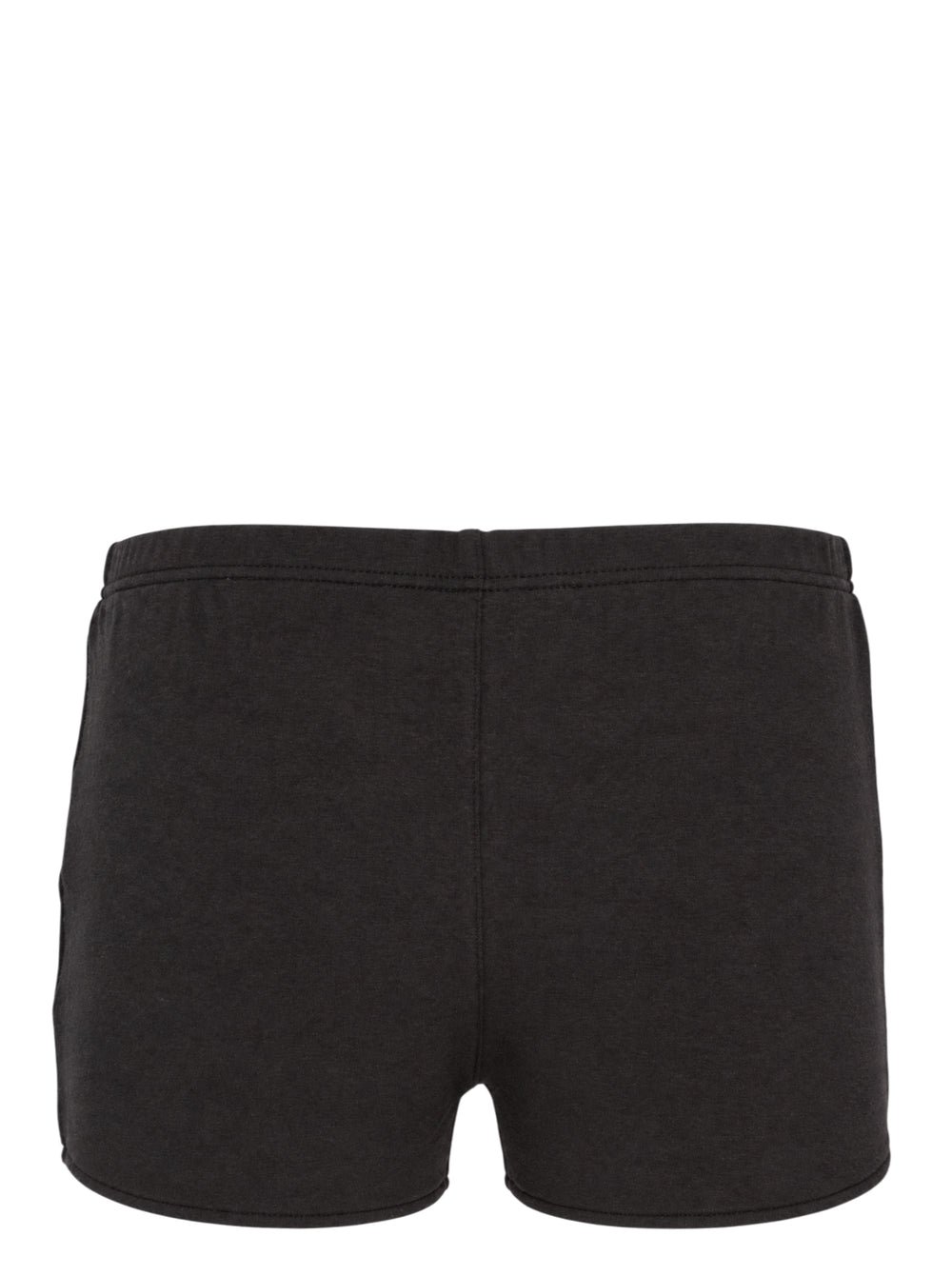 Fear of God ESSENTIALS women's black jersey shorts with elasticated waistband and tonal rubberised ESSENTIALS logo plaque - view 2