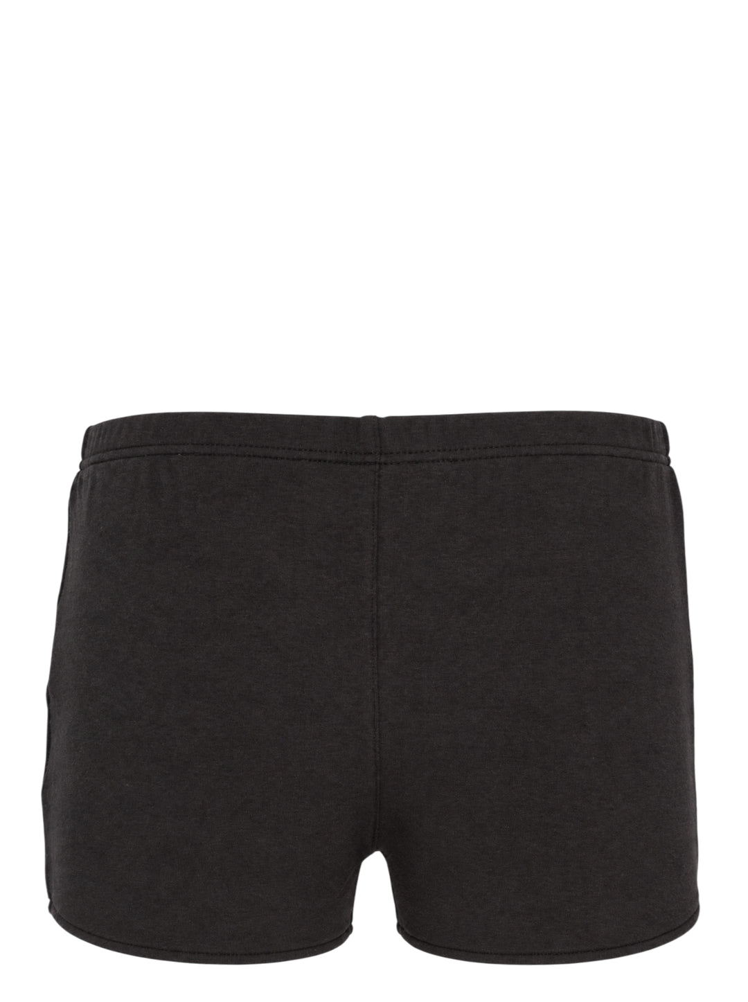 Fear of God ESSENTIALS women's black jersey shorts with elasticated waistband and tonal rubberised ESSENTIALS logo plaque - view 2