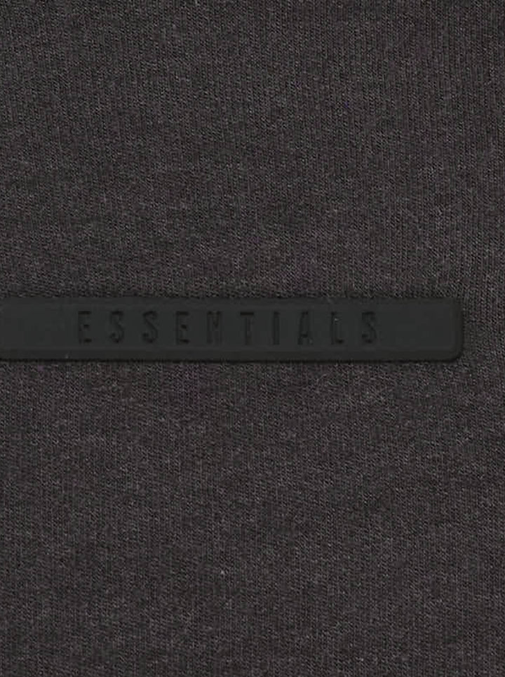 Fear of God ESSENTIALS women's black jersey shorts with elasticated waistband and tonal rubberised ESSENTIALS logo plaque - view 5