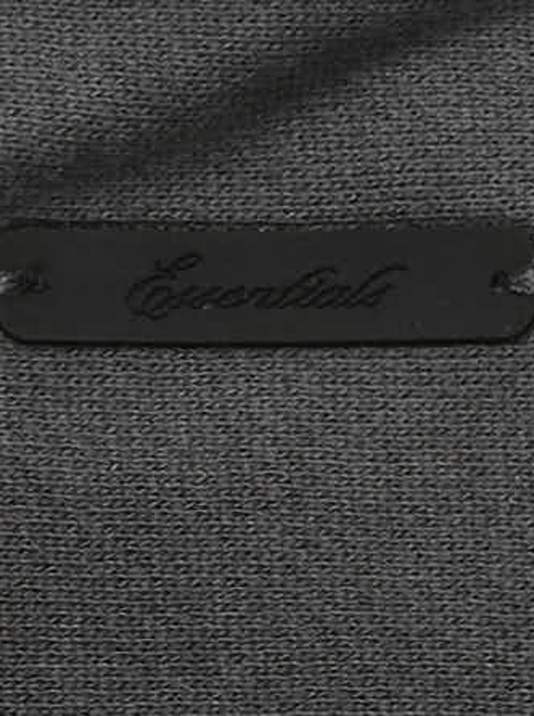 Fear of God Essentials women's modern cropped zip hoodie in washed black with embroidered script Essentials logo on the chest and front hand pockets - view 4