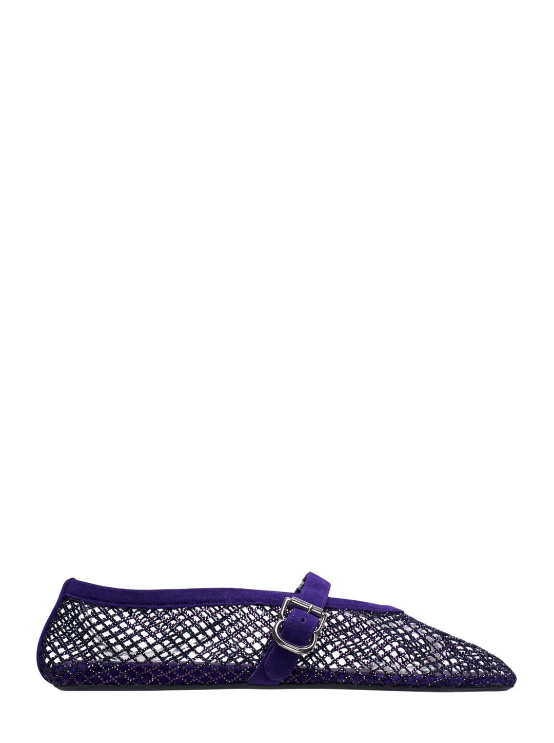 ALAIA Fishnet Ballerina Flats