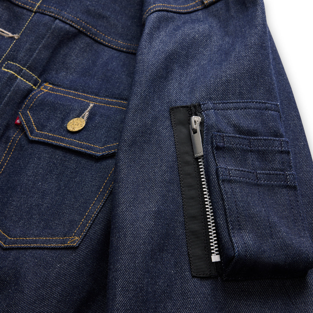 sacai Holiday Capsule Denim Blouson Jacket - view 4
