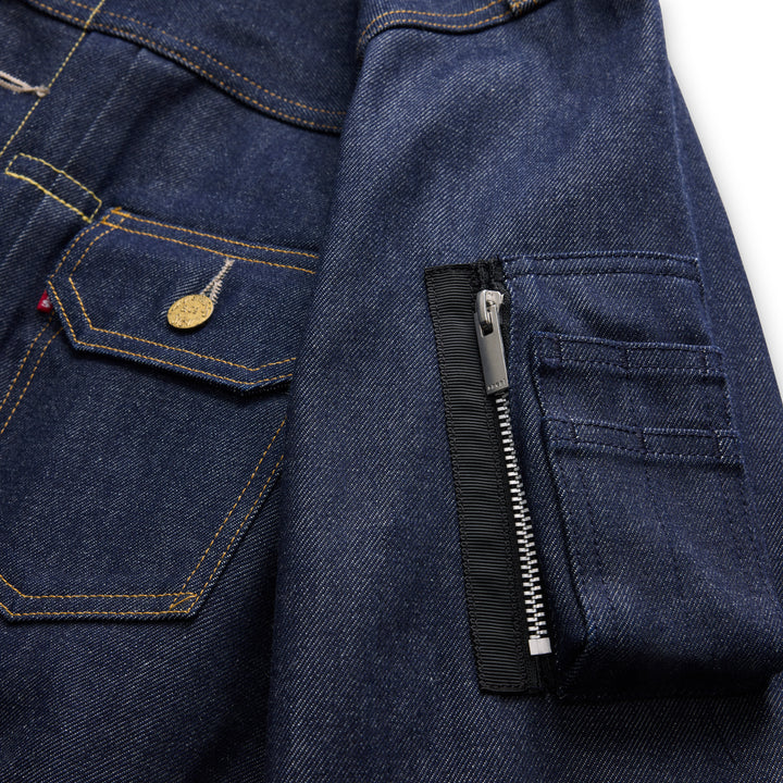 sacai Holiday Capsule Denim Blouson Jacket - view 4