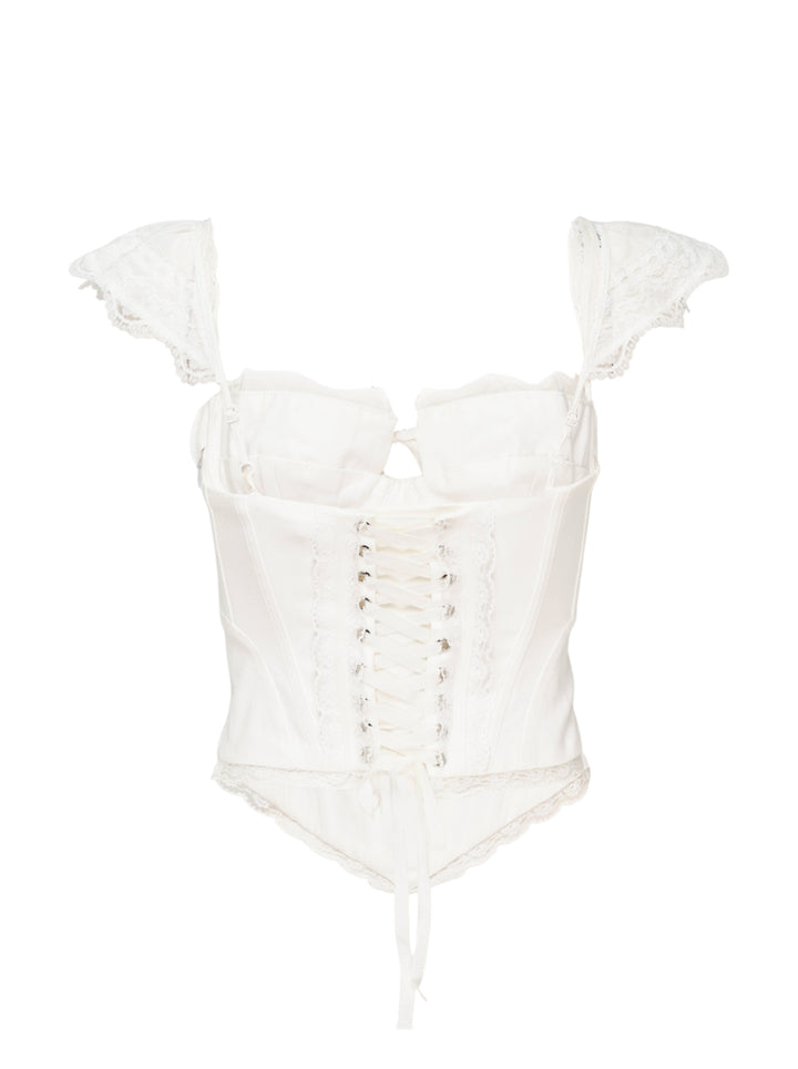 GLOWNY Powder Lace Corset Top - view 2