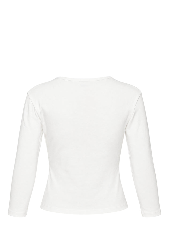 GLOWNY Long Sleeve Button Tee - view 2