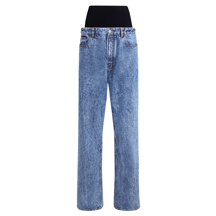 Knit Band Jeans