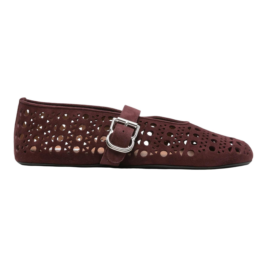 Club21 - ALAIA - Ballerinas - FLAT SHOES - Burgundy