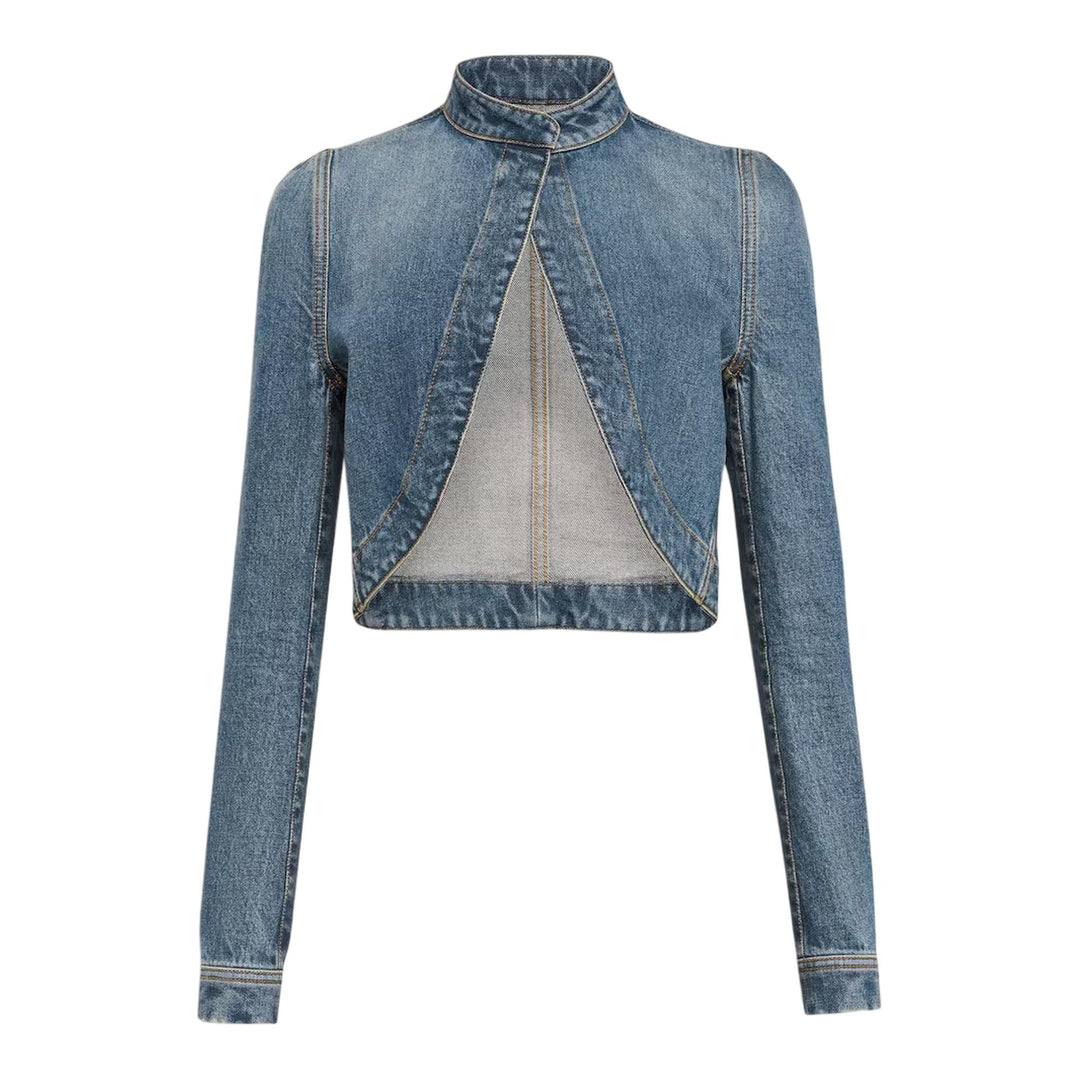 Club21 - ALAIA - Cropped Jacket - BLOUSON - Blue