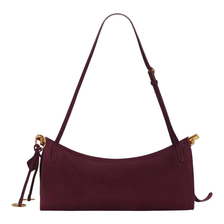 Club21 - ALAIA - East West M Nubuck Calfskin - HANDBAGS - Burgundy