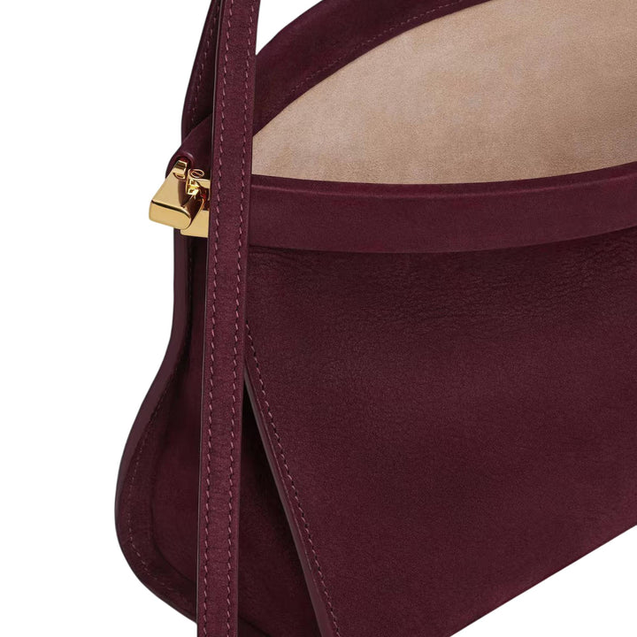 Club21 - ALAIA - East West M Nubuck Calfskin - HANDBAGS - Burgundy