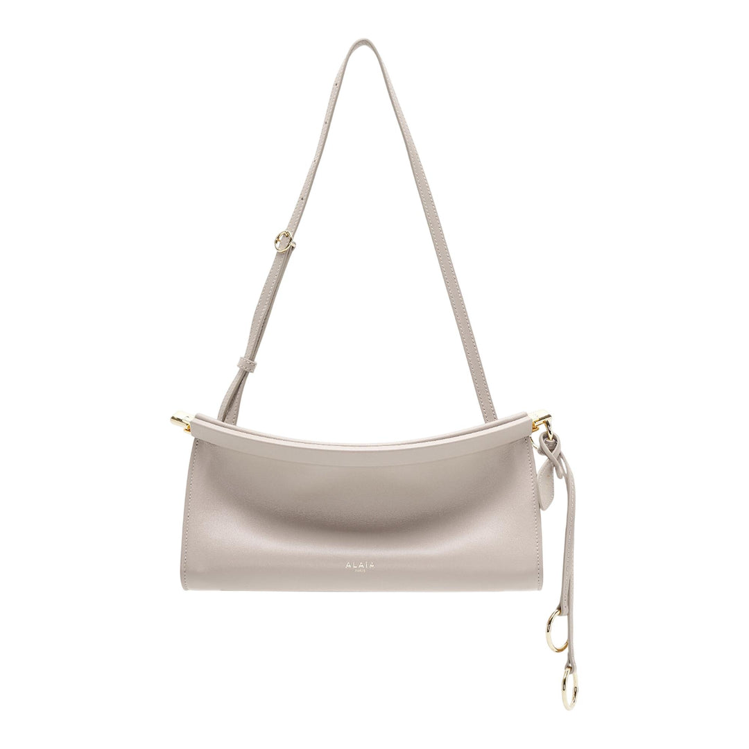 Club21 - ALAIA - East West Small Bag Glossy Calfskin - HANDBAGS - Grey