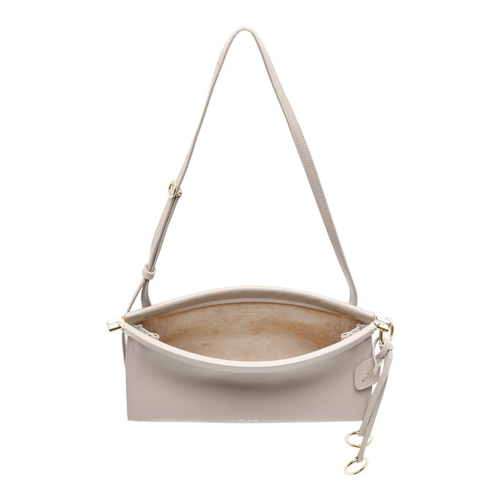 Club21 - ALAIA - East West Small Bag Glossy Calfskin - HANDBAGS - Grey