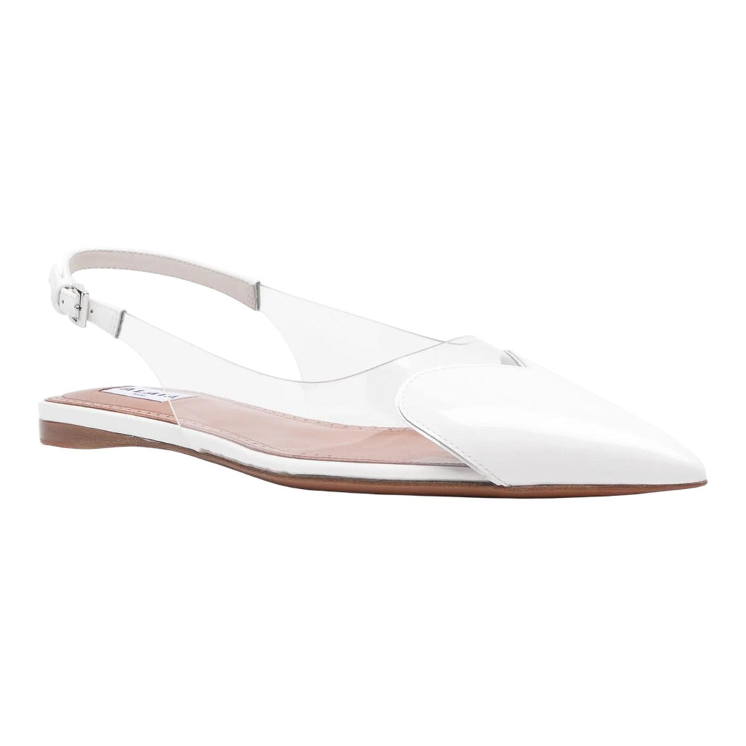 Club21 - ALAIA - Flat Slingbacks - FLAT SANDALS - White