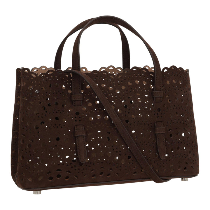 Club21 - ALAIA - Medium East West Tote Bag - HANDBAGS - Dark Brown