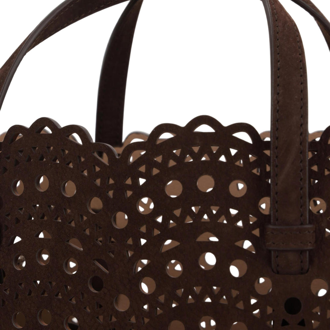 Club21 - ALAIA - Medium East West Tote Bag - HANDBAGS - Dark Brown