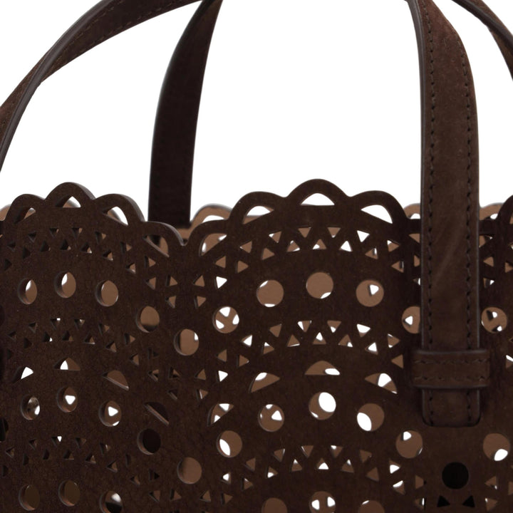 Club21 - ALAIA - Medium East West Tote Bag - HANDBAGS - Dark Brown