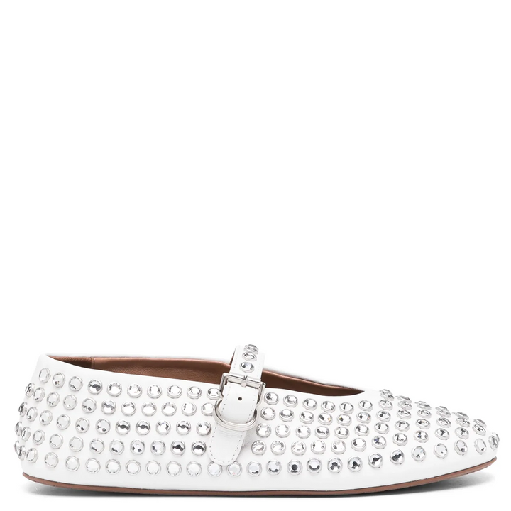 Strass Lambskin Ballet Flats