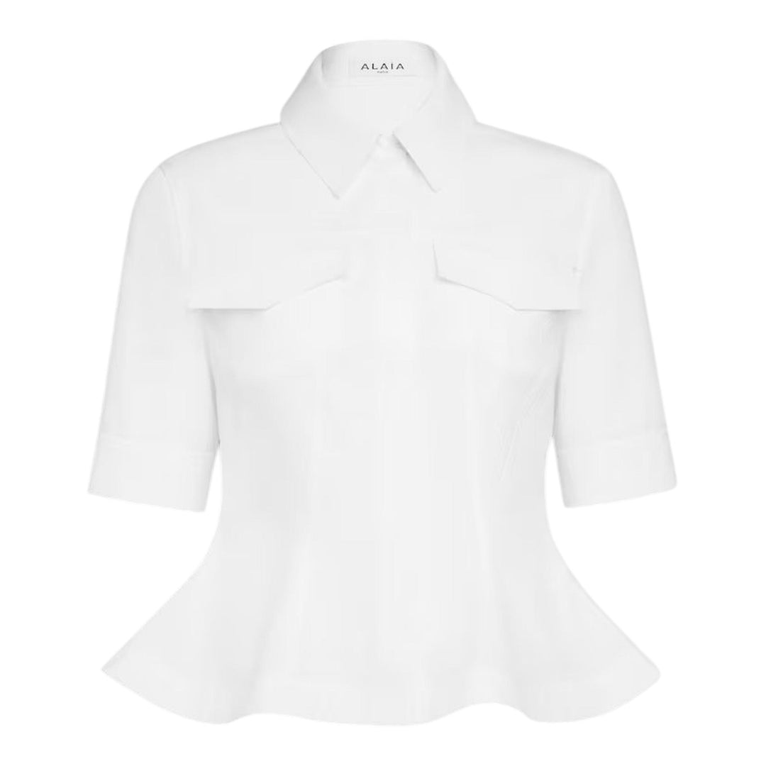 Club21 - ALAIA - Tailored Top - BLOUSES - White