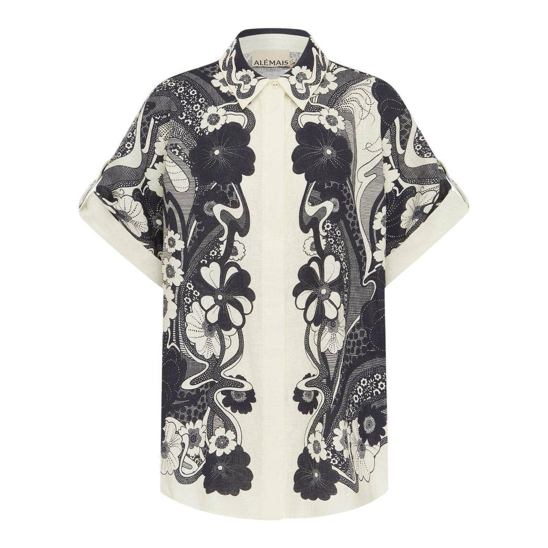 Club21 - ALEMAIS - Mickey Shirt - BLOUSES - Navy