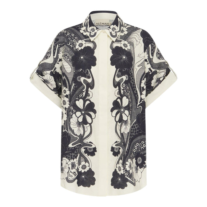 Club21 - ALEMAIS - Mickey Shirt - BLOUSES - Navy