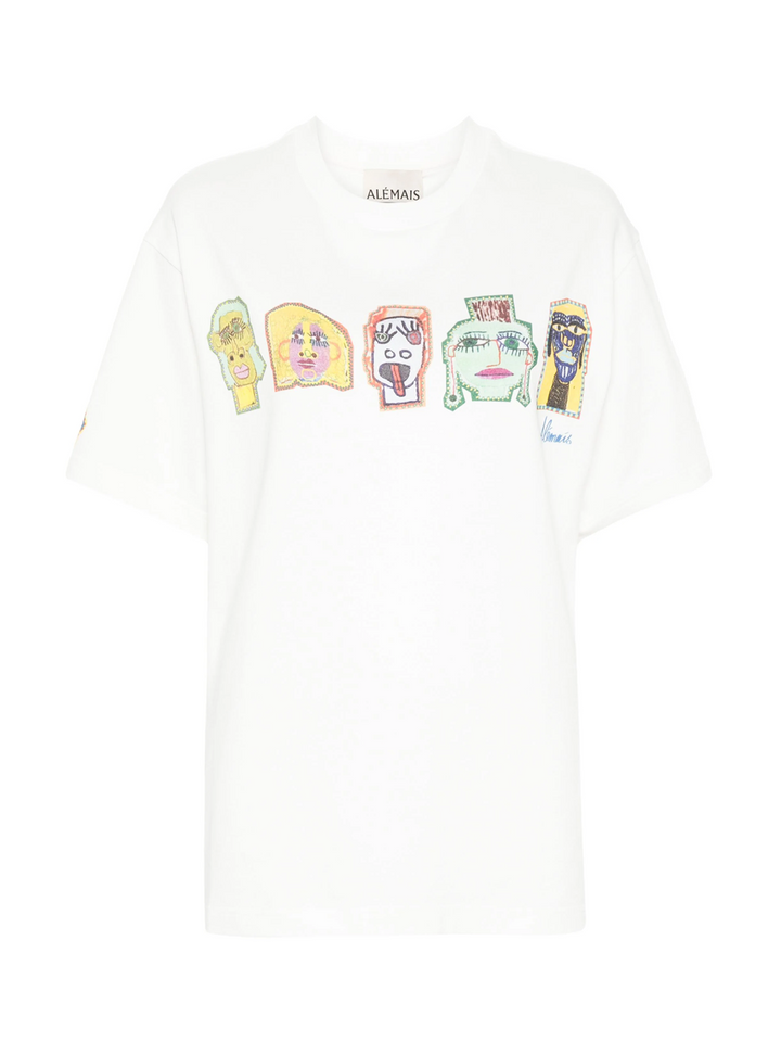 ALEMAIS_Visage_Face_T-Shirt_Offwhite