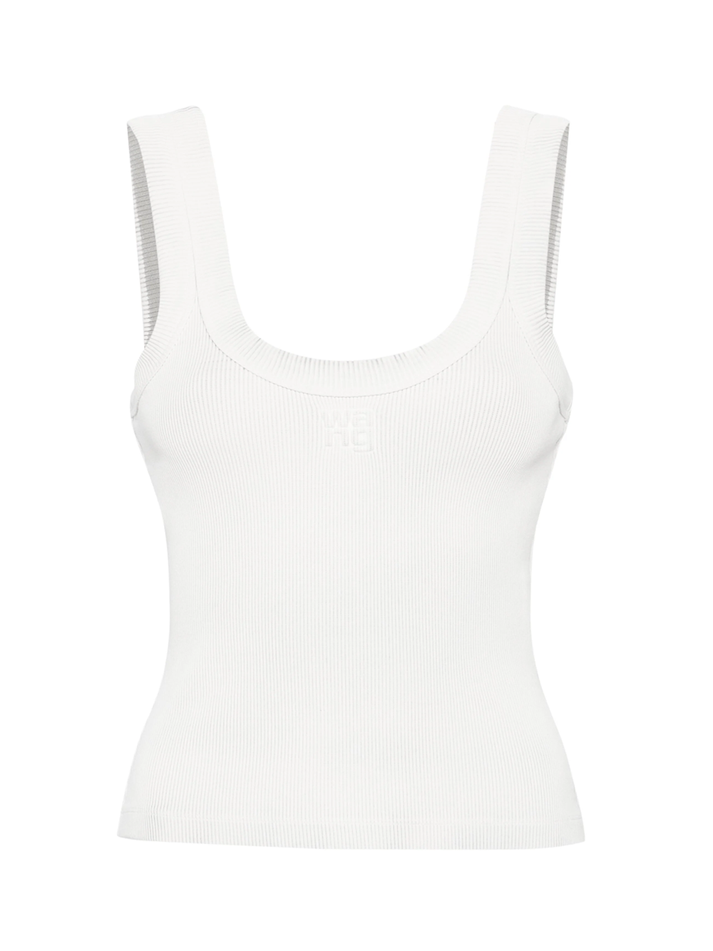 ALEXANDER_WANG_Tank_Top_With_Embossed_Logo-White