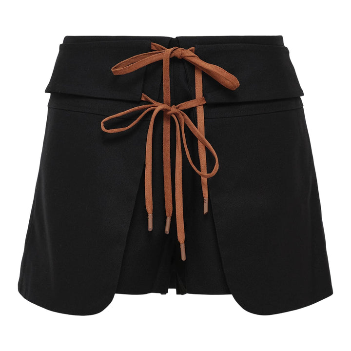 Club21 - ALEXIS - Prato Skort - SHORTS - Black