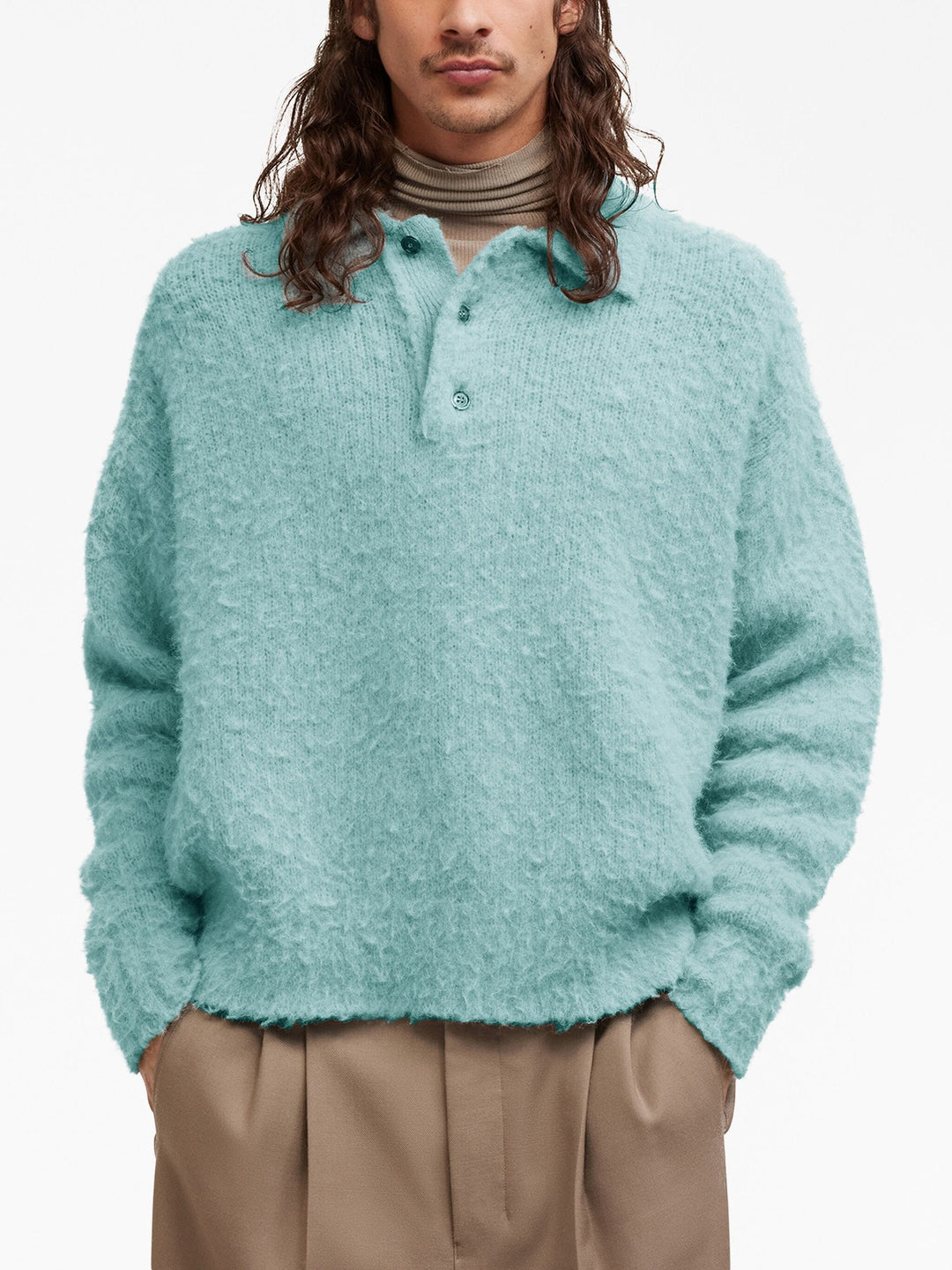 AMI-Paris-Hairy-Light-Polo-Blue-5