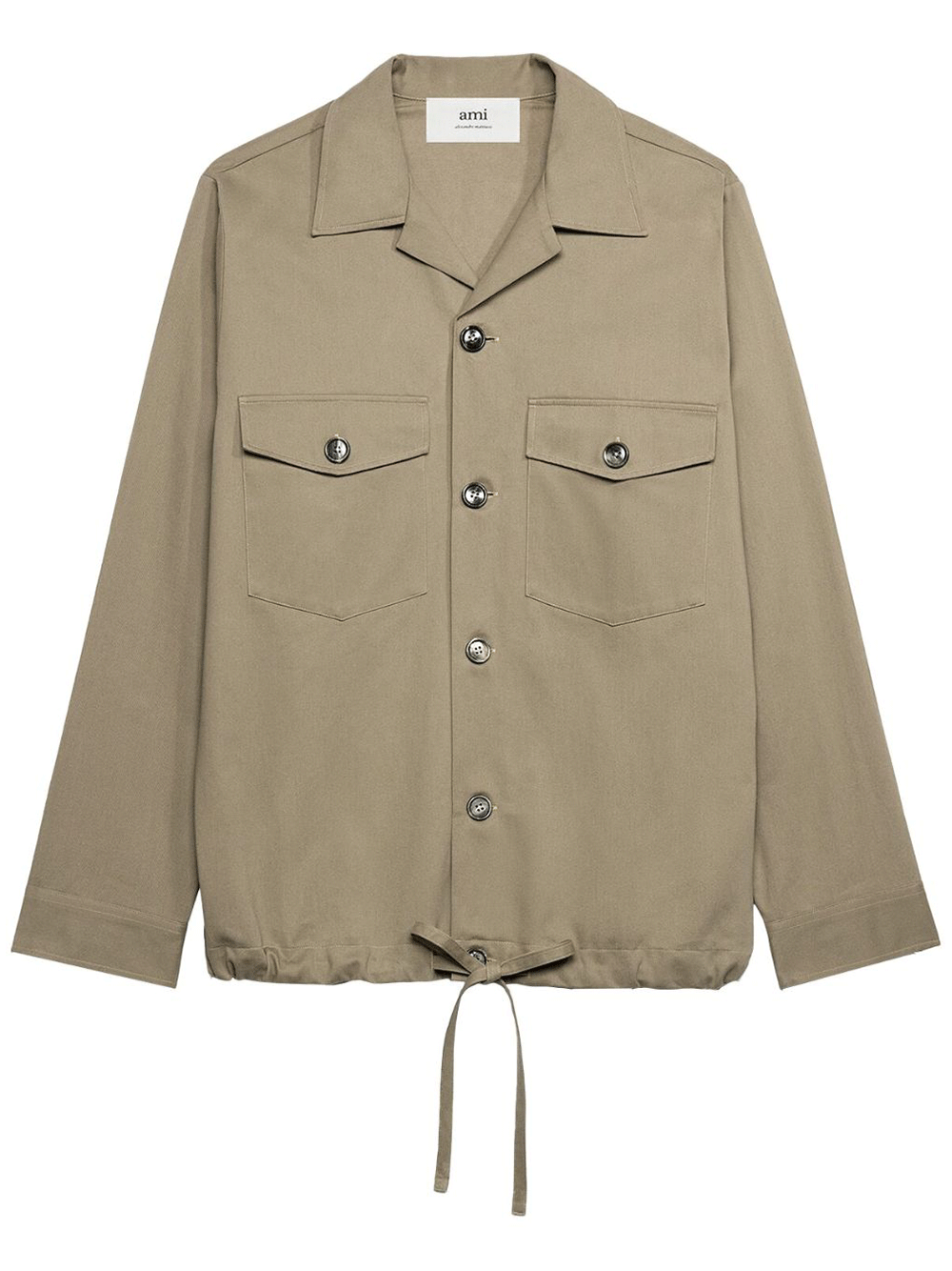 AMI-Paris-Overshirt-With-Drawstring-Natural-1