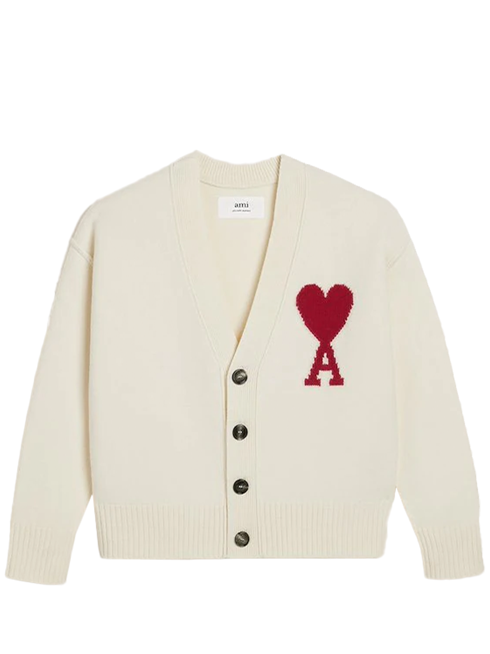 AMI-Red-Ami-De-Coeur-Cardigan