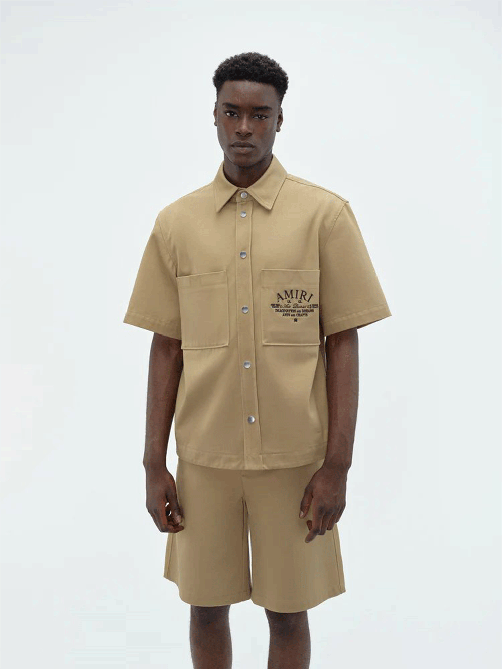 AMIRI-Arts-District-Camp-Shirt-Beige-3