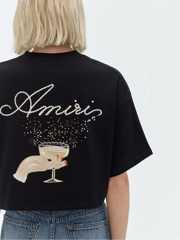 AMIRI-Champagne-Cropped-Tee-Black-2