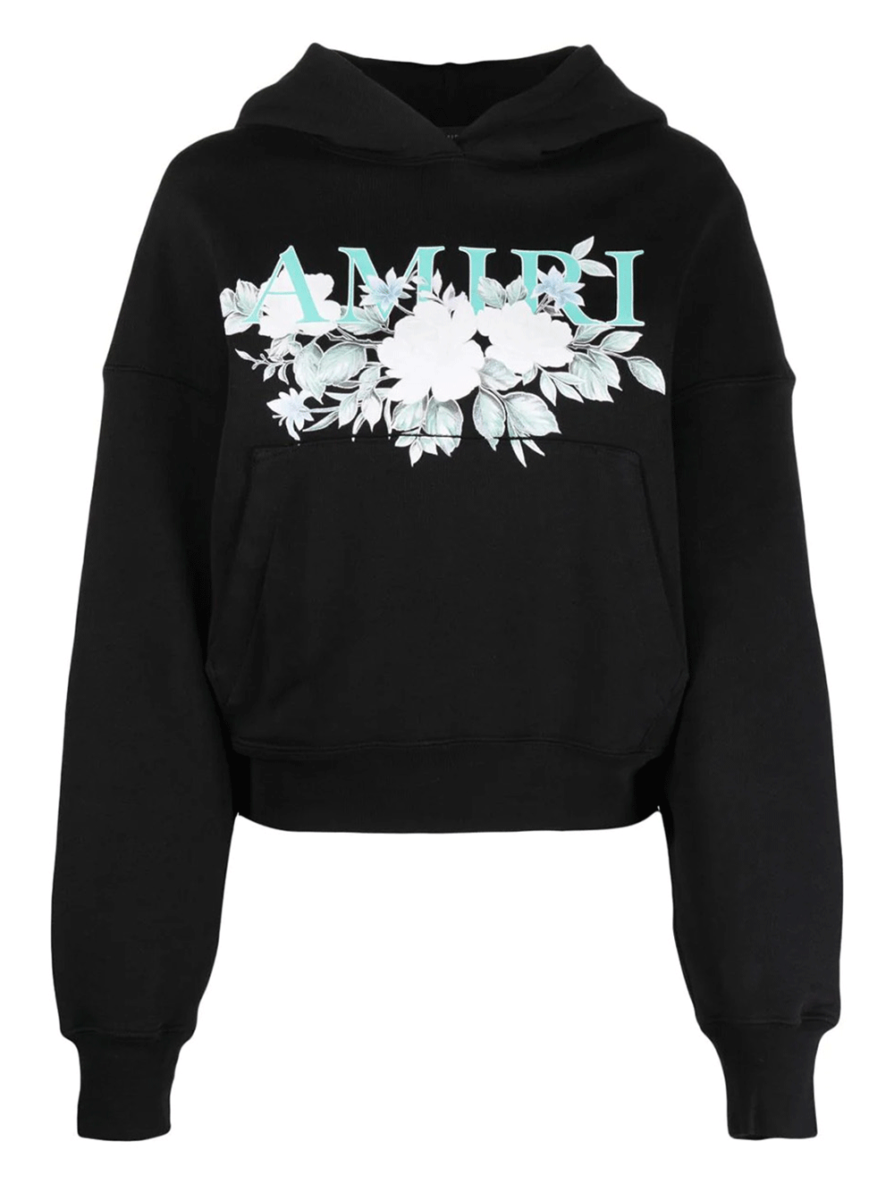 AMIRI-Floral-Hoodie-Black-1