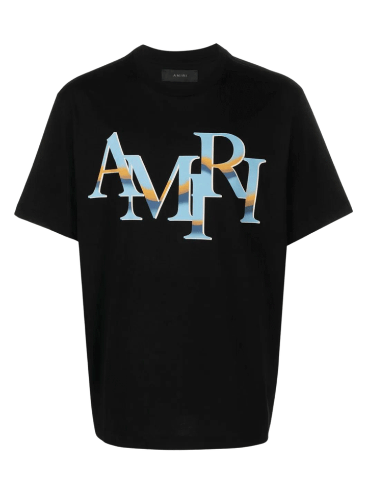 AMIRI-Staggered-Chrome-Tee-Black-1