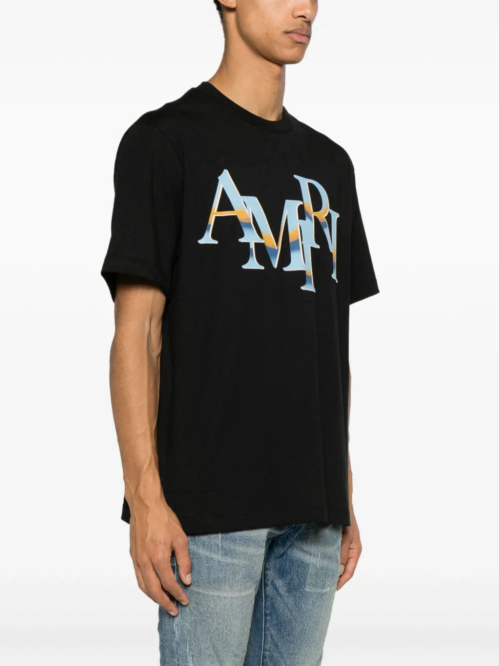 AMIRI-Staggered-Chrome-Tee-Black-3