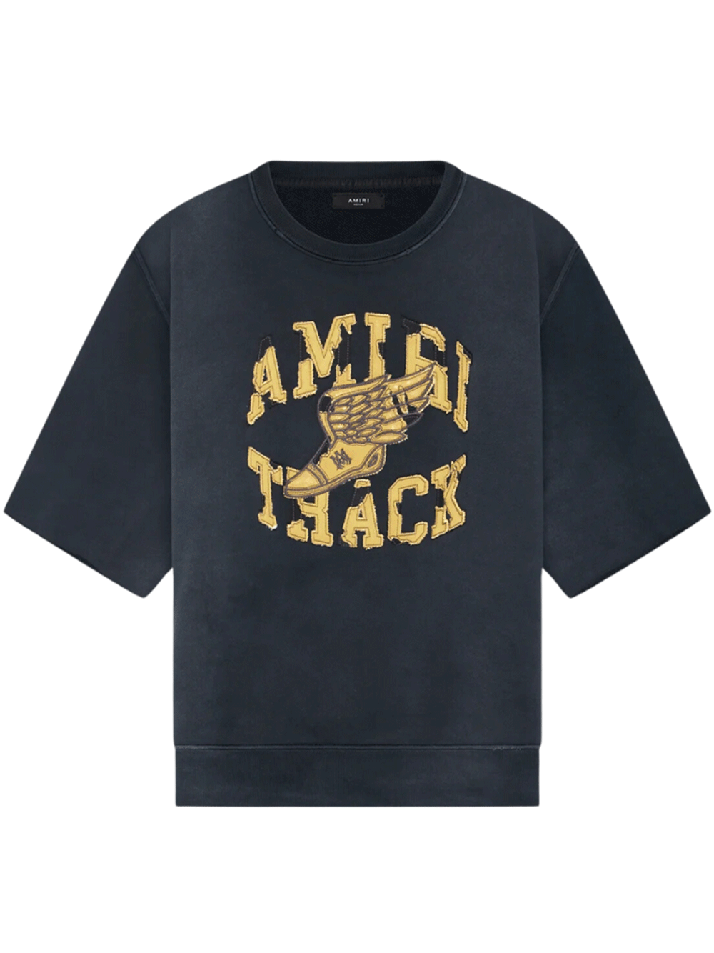 AMIRI-Track-Cut-Off-Crewneck-Sweatshirt-Black-1