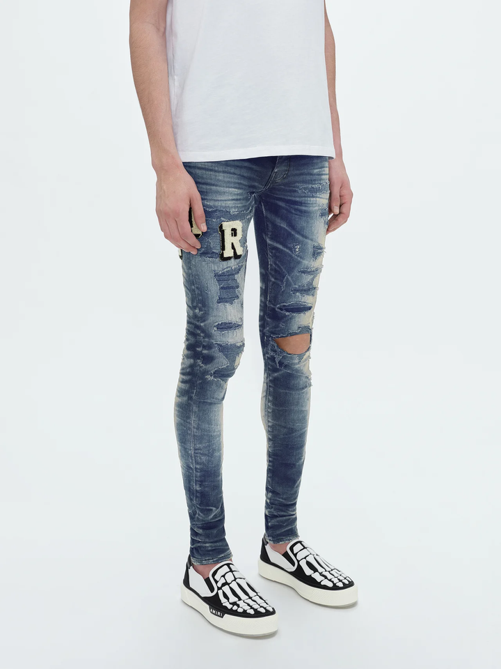 AMIRI Vintage Indigo Varsity Jeans Indigo 3