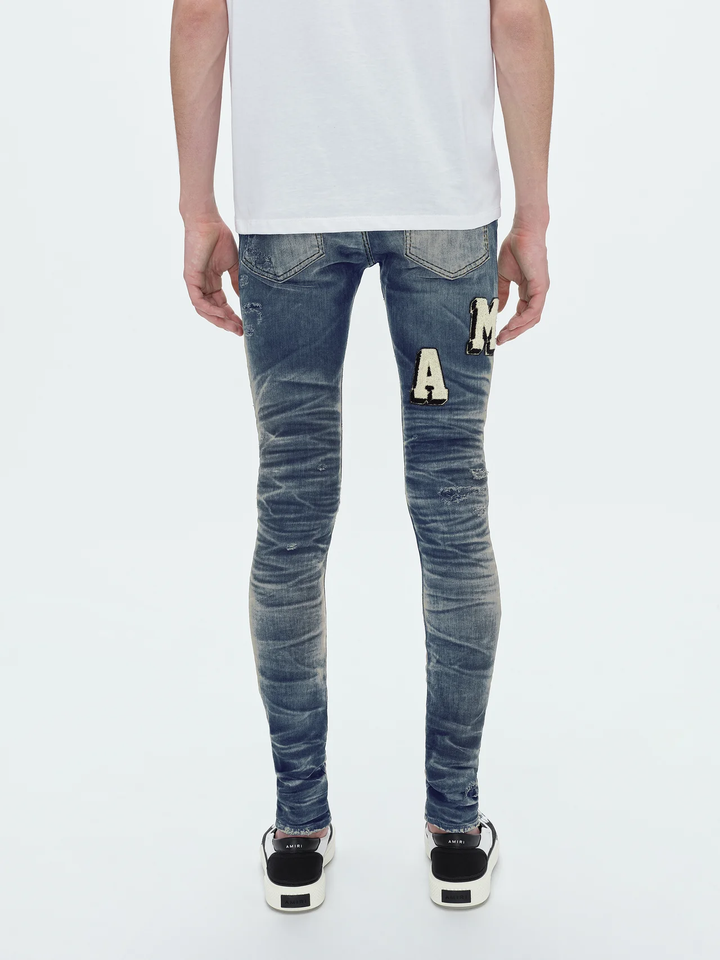 AMIRI Vintage Indigo Varsity Jeans Indigo 4