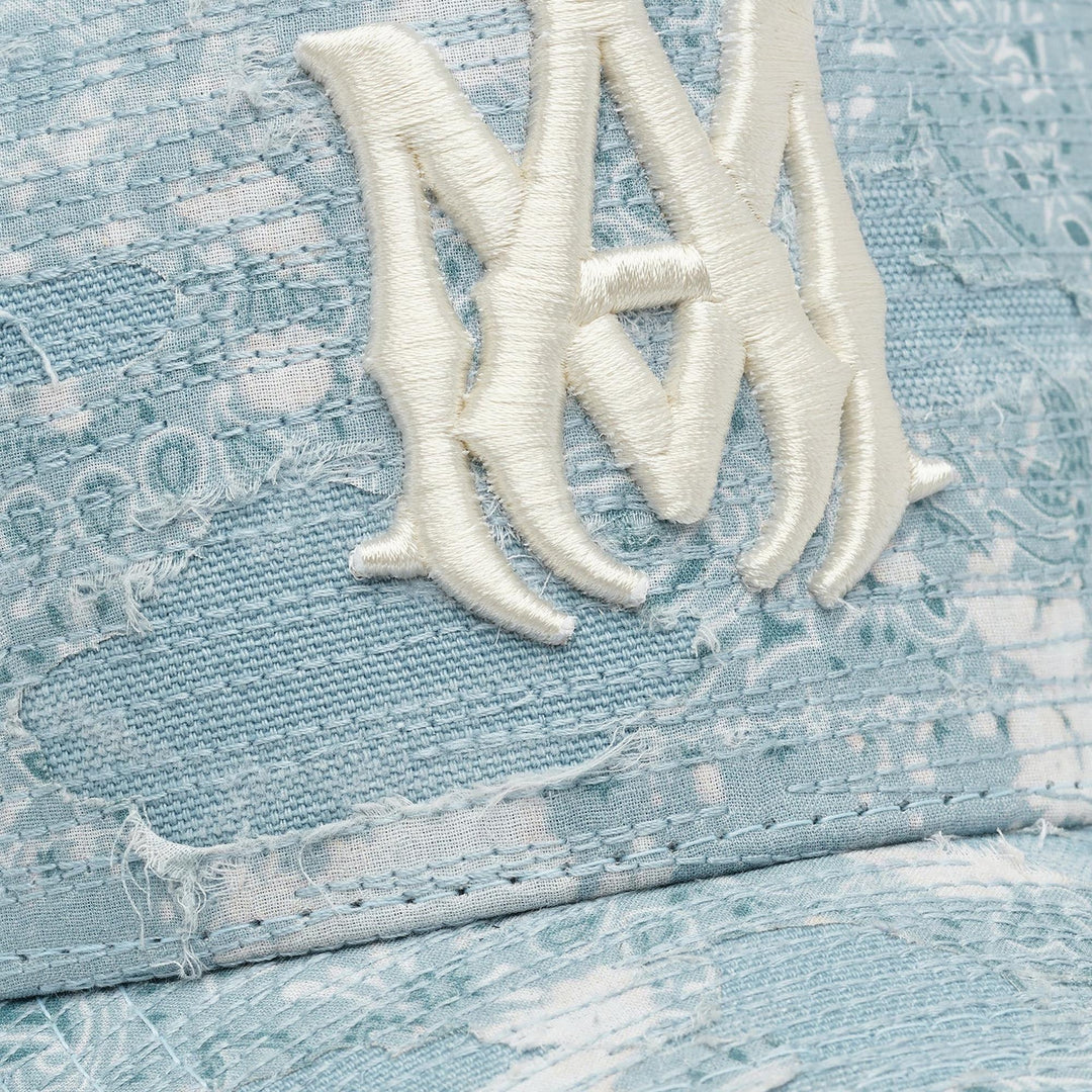 Club21 - AMIRI - Bandana Repair Trucker Hat - HATS - Light Blue