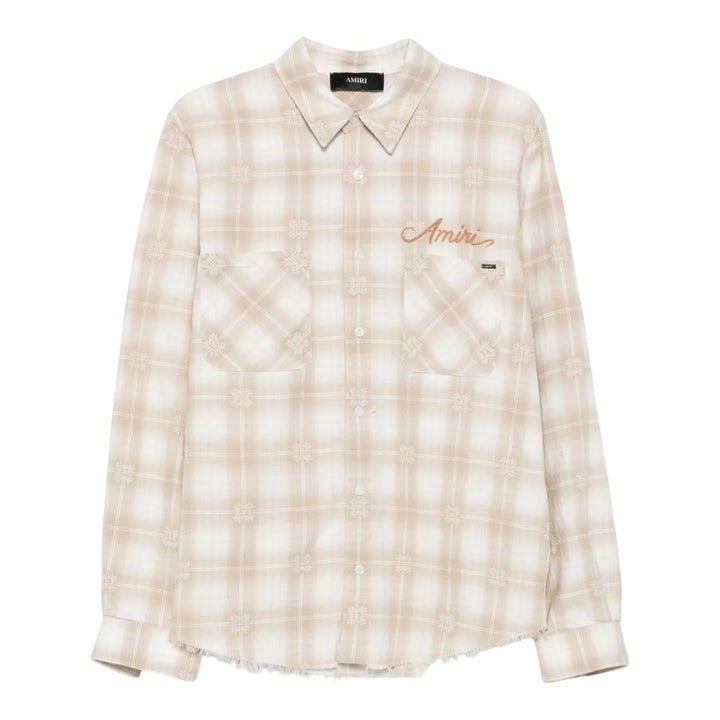 Club21 - AMIRI - Bleach Bandana Patch Flannel - SHIRTS - Beige