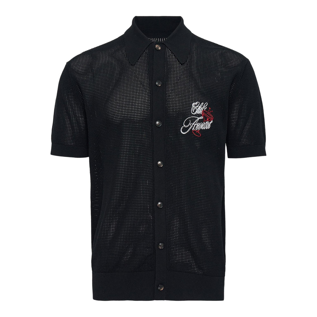 Club21 - AMIRI - Club Amiri Crochet Shirt - SHIRTS - Black