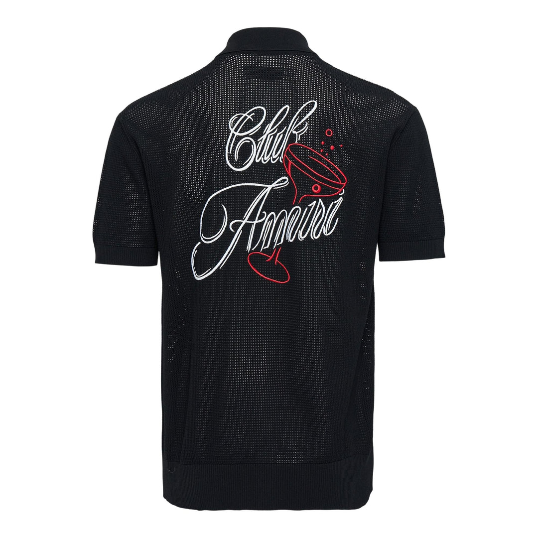 Club21 - AMIRI - Club Amiri Crochet Shirt - SHIRTS - Black