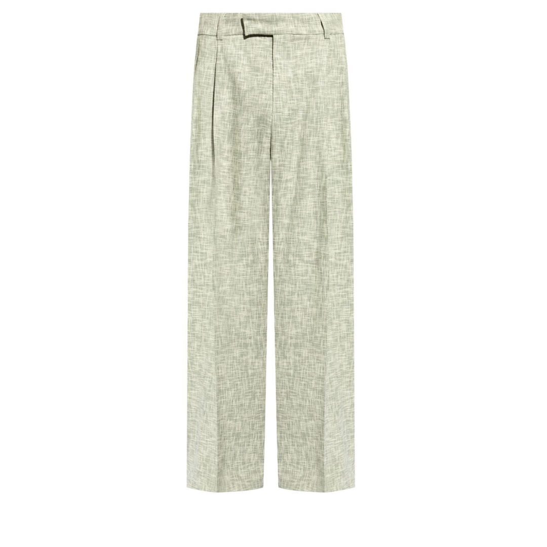 AMIRI_Crosshatch_Double_Pleated_Pants_Green