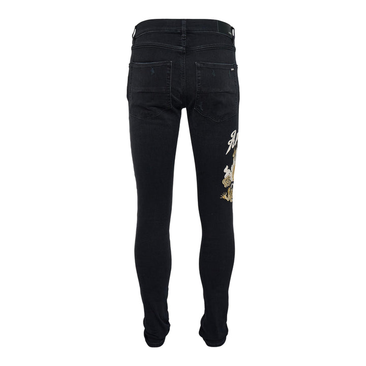 Club21 - AMIRI - Dragon Repair Slim Jean - JEANS - Black