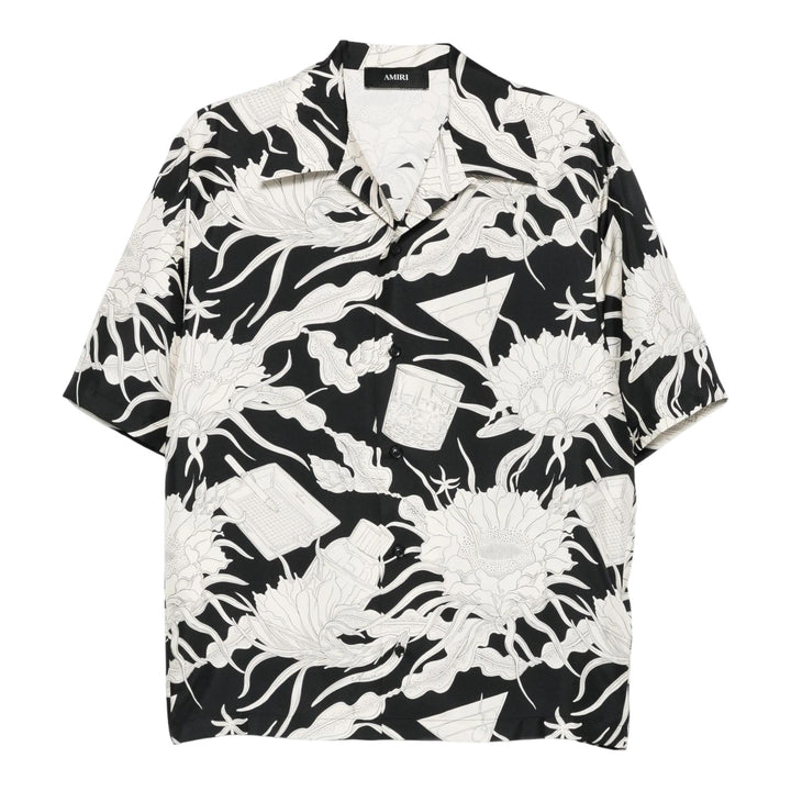 Club21 - AMIRI - Floral Bowling Shirt - SHIRTS - Black