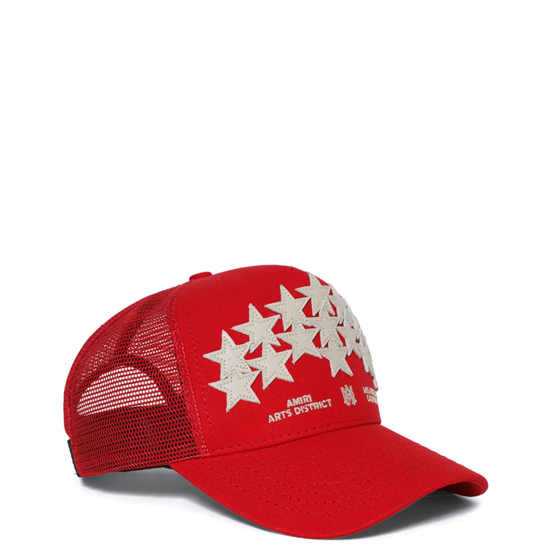 AMIRI_Leather_Star_Trucker_Red