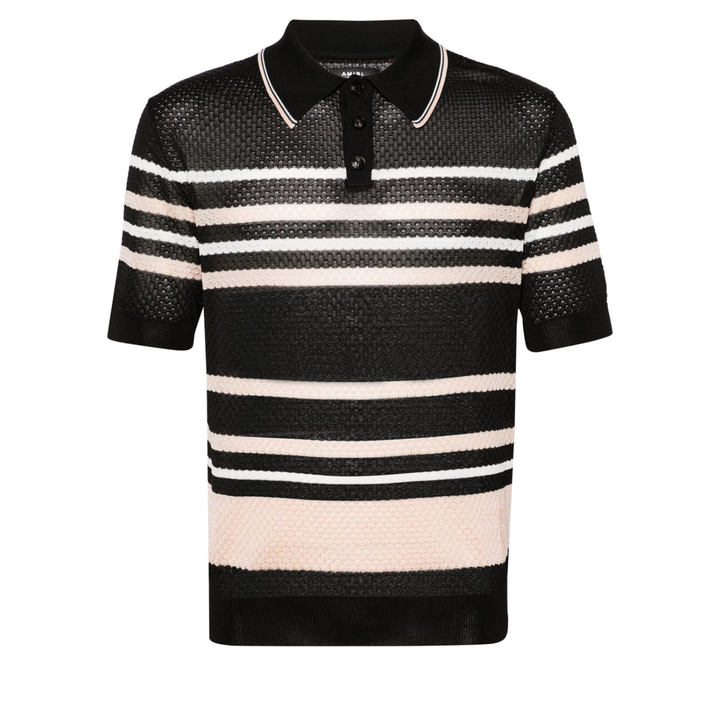 AMIRI_Striped_Polo-Black