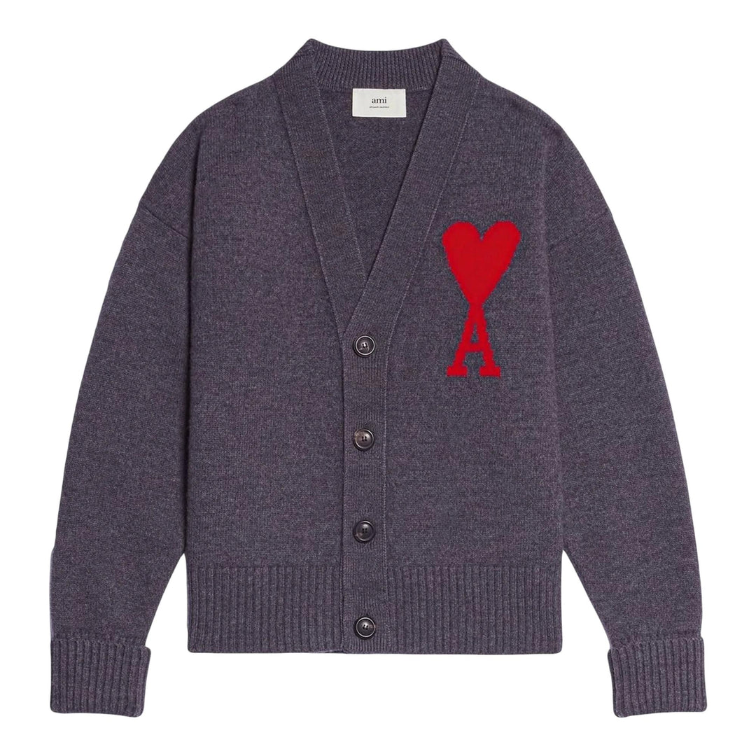 Club21 - AMI - ADC Cardigan - CARDIGANS - Grey